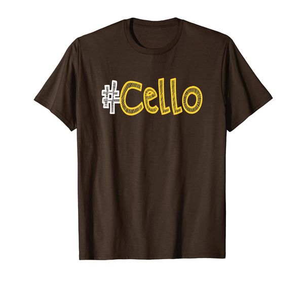 

#Cello - Bowed String Instrument Musicians Gift T-Shirt, Mainly pictures