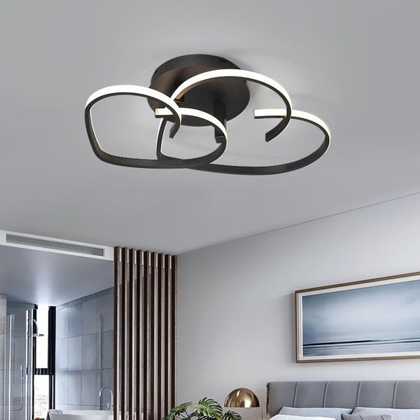 

ceiling lights light in the bedroom simple modern led lamps creative personality heart-shaped master