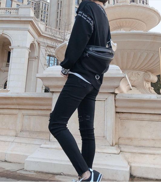 

messenger chest bag ladies trendy women's one shoulder small leather waist bags