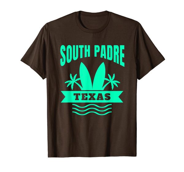 

south padre island t-shirt texas vacation souvenir shirt, White;black