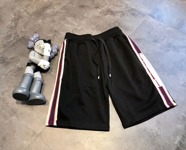 

design clothing summer 21 new couple trend versatile ribbon terry casual loose sports shorts, Black