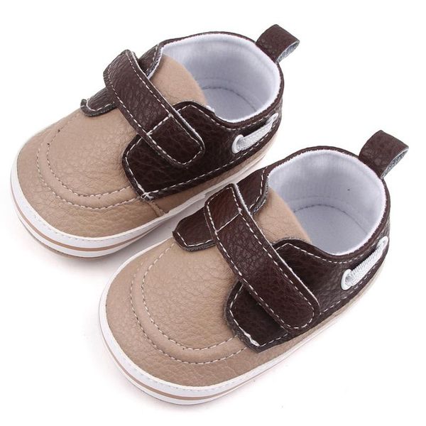 

first walkers born baby classic pu sneakers anti-slip soft-soled shoes infant kid moccasins solid spring autumn
