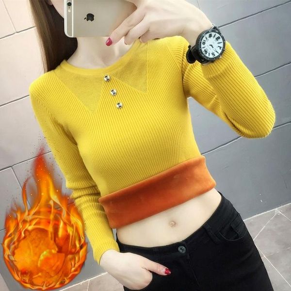 

women's sweaters woman o neck winter sweater women clothing 2022 long sleeve knitted and pullovers female jumper y656, White;black