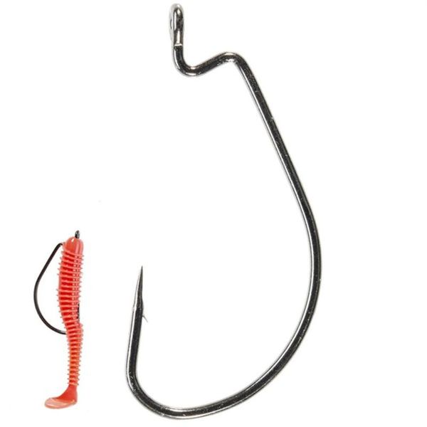 

lure barbed hook crank goods for fishing accessories carbon steel jig gap worm tackle wide hooks