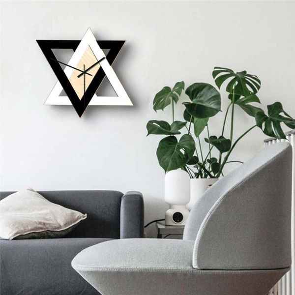 

wall clocks nordic hedgehog black and white clock creative bedroom living room decorative silent wooden home decor
