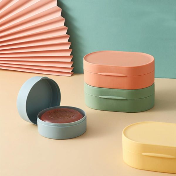 

soap dishes dish box travel supplies portable case holder container for wash shower home bathroom sealed