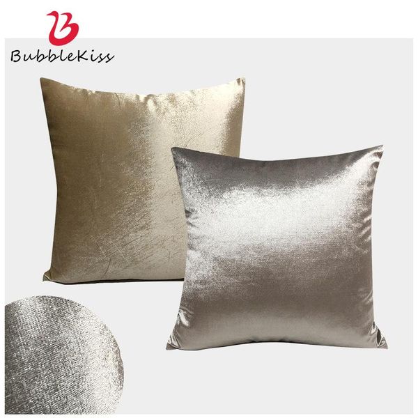 

cushion/decorative pillow bubble kiss american minimalist cushion cover gold and silver double-sided flannel pillowcase modern 2021