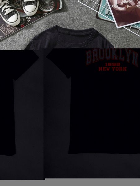 

men letter graphic tee g58b#, White;black