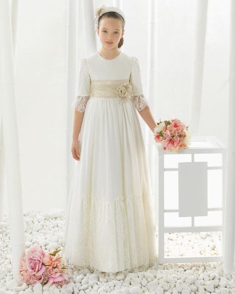 

girl's dresses flower girl short sleeve glitter princess dress tulle kids communion bow net birthday party, Red;yellow