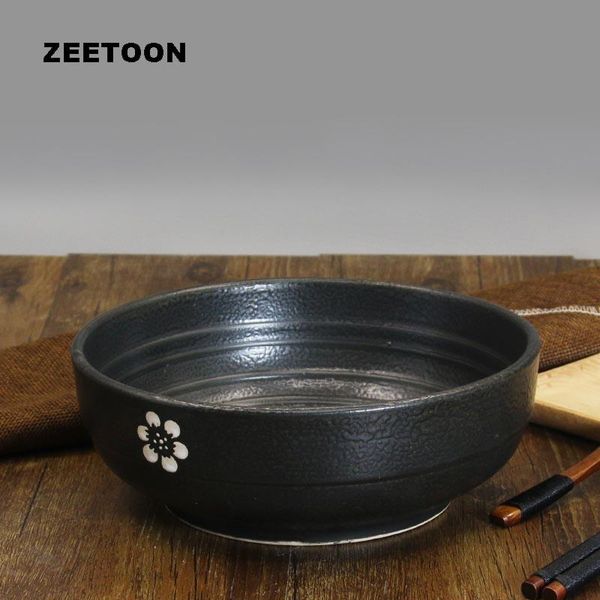 

bowls 7/8inch japanese style vintage ceramic big soup noodles bowl cherry blossoms dinnerware tableware accessories ramen holder