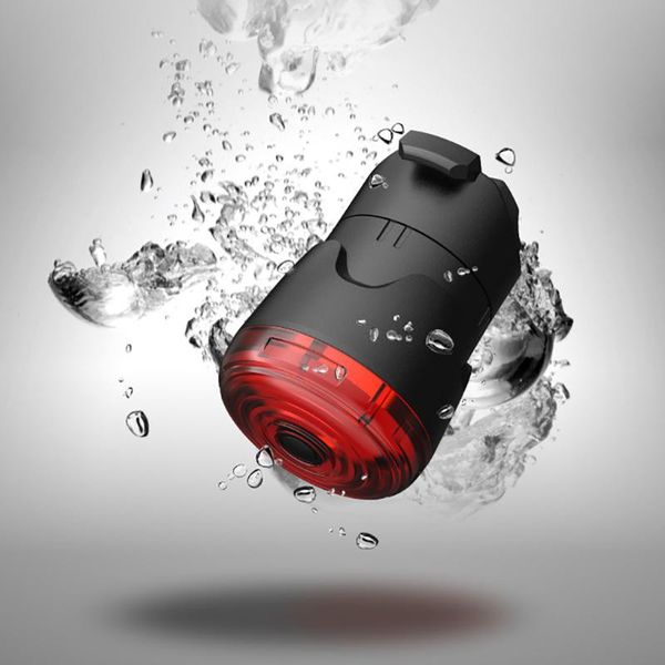 

bicycle smart auto brake sensing light waterproof led charging cycling taillight bike rear accessories lights