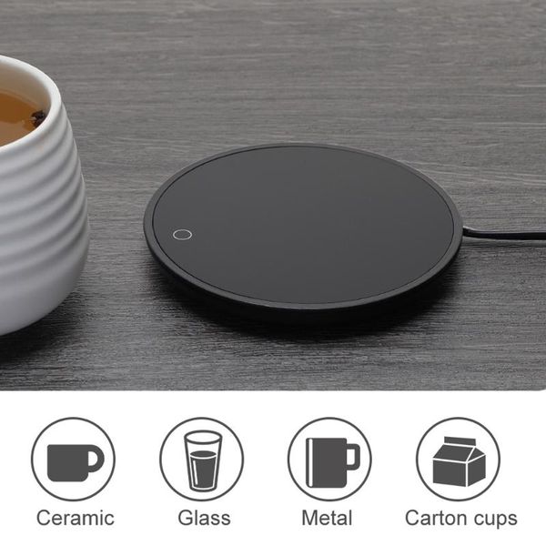 

home heaters coffee warmer office tea milk mug heated electric heating cup pad for waterproof portable heater gift idea