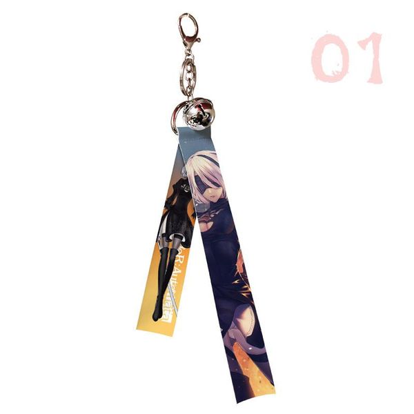 

keychains 2021 5styles demon slayer kimetsu no yaiba tanjirou nezuko zenitsu giyuu obanai mitsuri keychain blade of ghost acrylic keyring, Silver