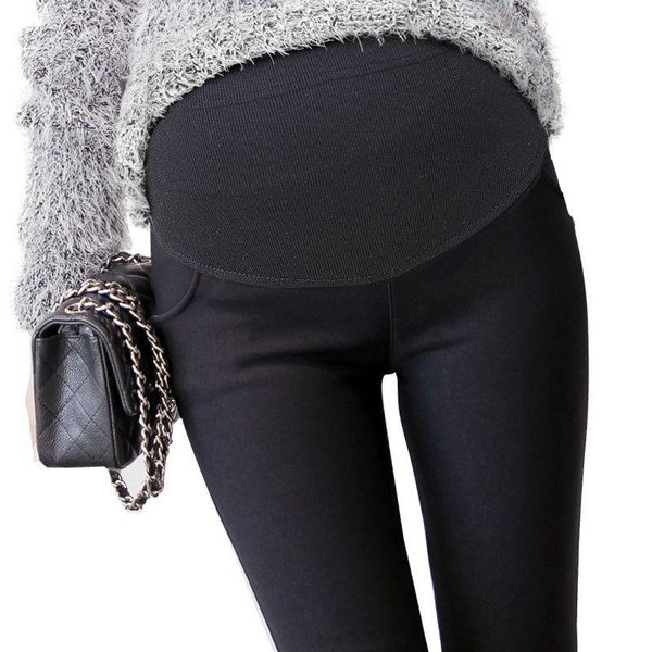 

maternity bottoms pregnant women pants lady wear leggings thin trousers tide mother gift, White