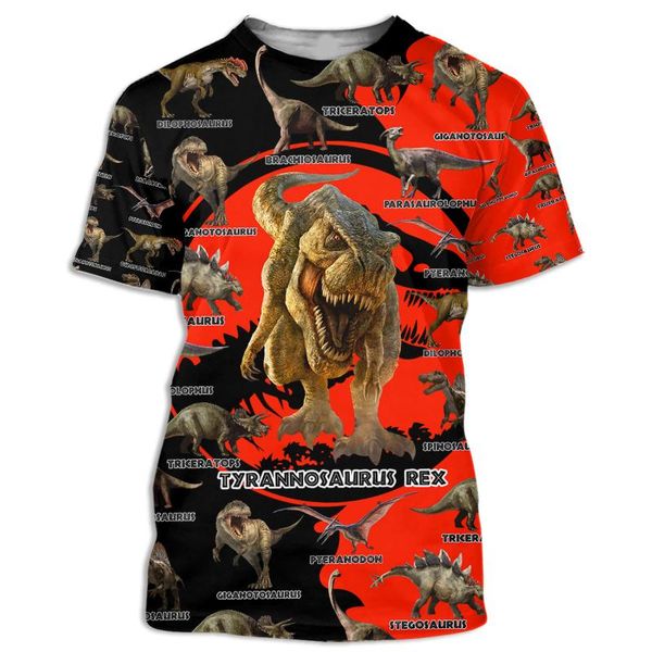 

men's t-shirts dinosaurs collection men 3d full printed casual harajuku summer tee hip-hop women short sleeve plus size 1, White;black