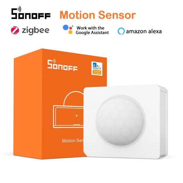 

smart home control sonoff snzb-03 zigbee motion sensor detector remote via ewelink zbbridge required work with alexa google