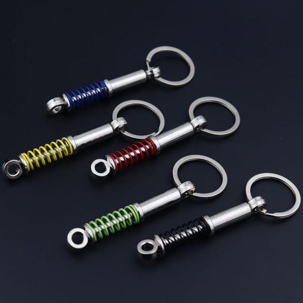 

keychains car auto tuning parts key chain absorber keychain keyring spring diy chains accessories, Silver