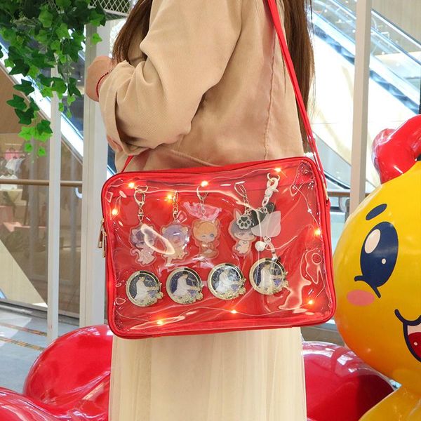 

ita bag crossbody mini clear removable decorative canvas layer cute purse for teens girls sweet lovely package itabag cross body