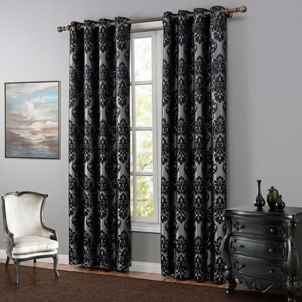 

simple printed blackout curtains used for el living room and bedroom jacquard fabric material soft smooth textured thick curtain & drapes