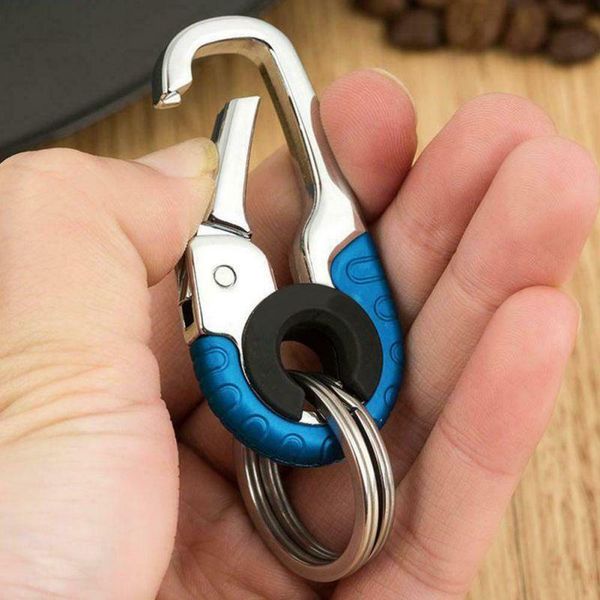 

keychains mini metal inlay keychain car key chain ring keyrings gift, Silver
