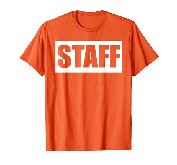 

staff block worker event concert security t-shirt, White;black