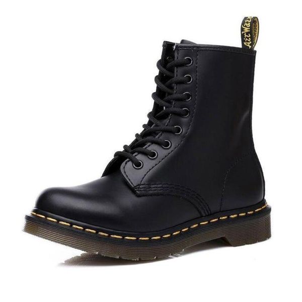 

boots women's couple leather motorcycle ankle, Black