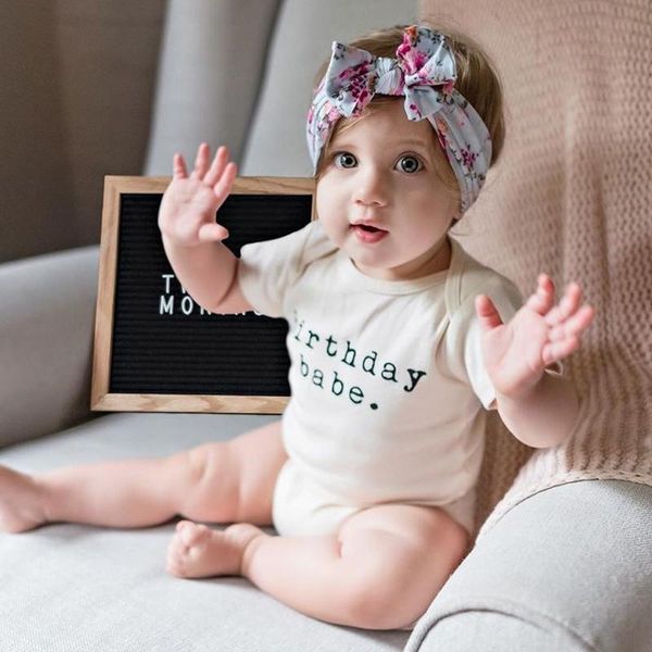 

rompers children's baby infant shorts sleeve birthday romper for girls boys one piece bodysuit cute born kid's jumpsuits 18m, Blue