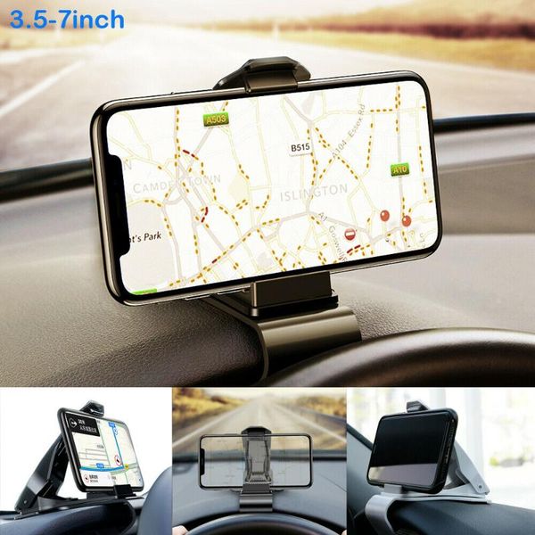 

cell phone mounts & holders 3.5-7" clip dashboard adjustable mount car dash gps holder bracket for 5 6 7 8 x xs max xr
