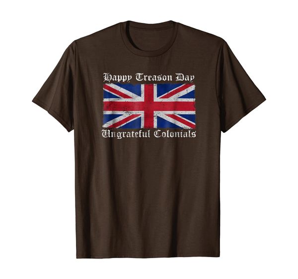 

happy treason day ungrateful colonials t-shirt, White;black