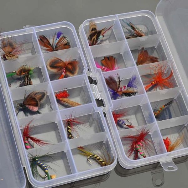 

fishing hooks hook set feather boxed 10 road sub bait insect gear