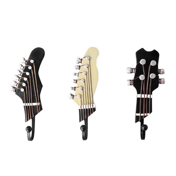 

hooks & rails guitar heads music home resin clothes hat hanger movie wall hook for decoration dropship key holder