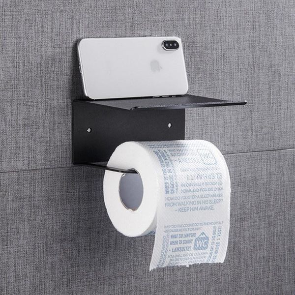 

toilet paper holders liuyue holder black stainless steel bathroom roll hooks wall bars towel rack storage shelf
