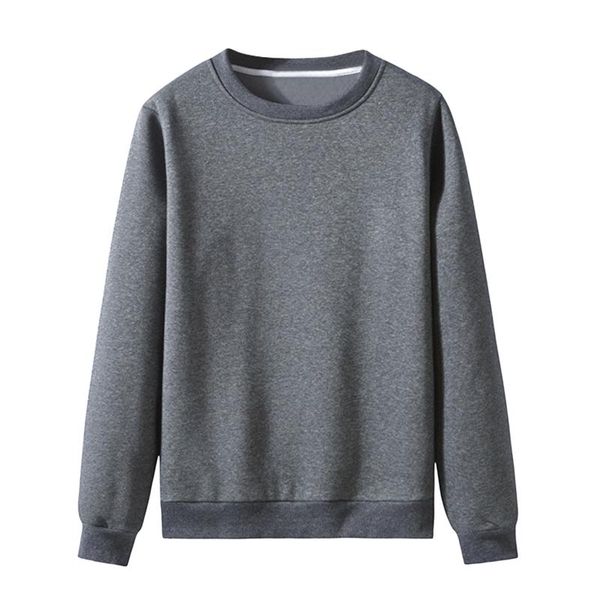 

men's hoodies & sweatshirts autumn winter men casual harajuku solid color oversized 2021 korean loose pullovers #t2g, Black