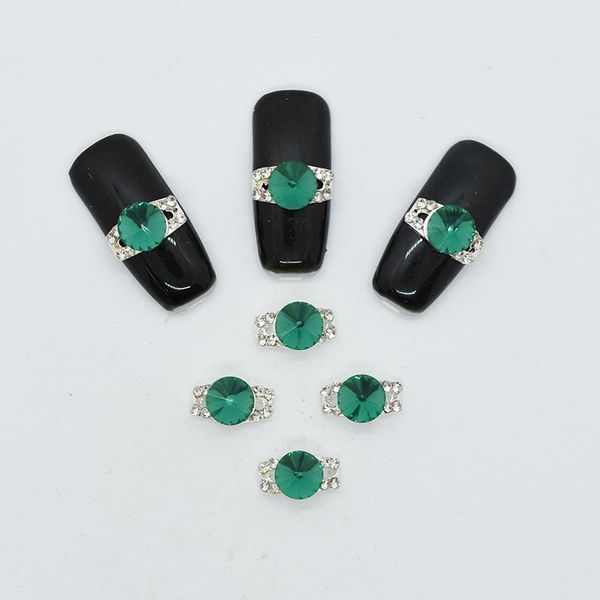

nail art decorations 10pcs/lot metal ab colorful diy glass gem charms jewelry rhinestones accessories 2021, Silver;gold
