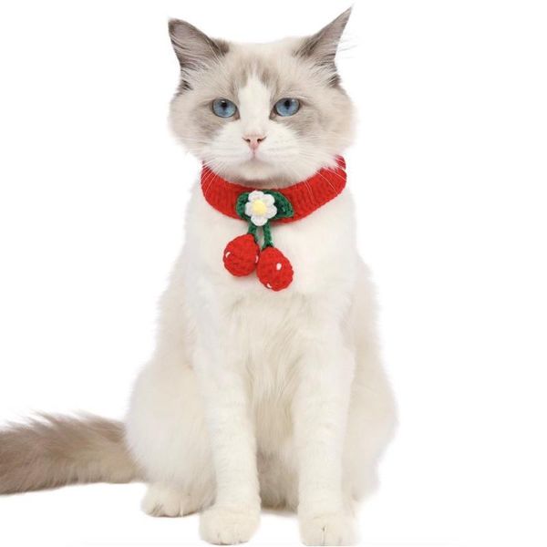 

cat costumes pet dog neckerchief necklace neck decoration scarf saliva towel cartoon printing pattern accessories supplies n205