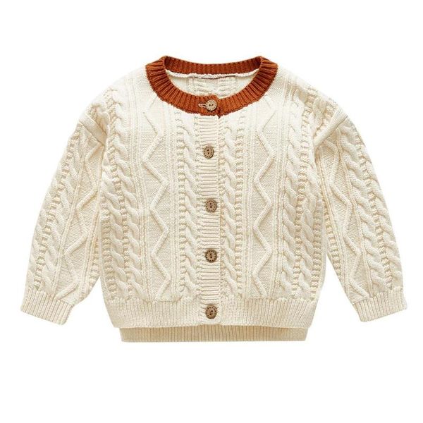 

baby kids girls boys child autumn winter warm in hand down sweater jacket knit cardigan fashion outwear clothes pullover, Blue