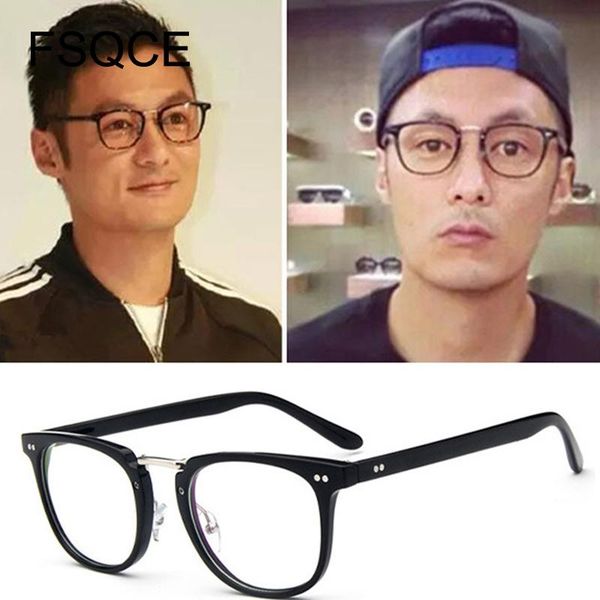 

fashion sunglasses frames women and men optical eyeglasses frame full rim plastic stylish decoration glasses, Black