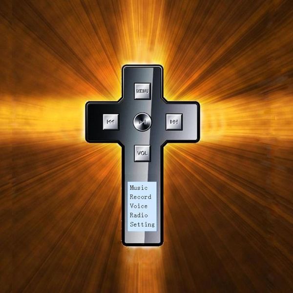 

& mp4 players cross mp3 player with display audio screen bible design hanging neck external fm
