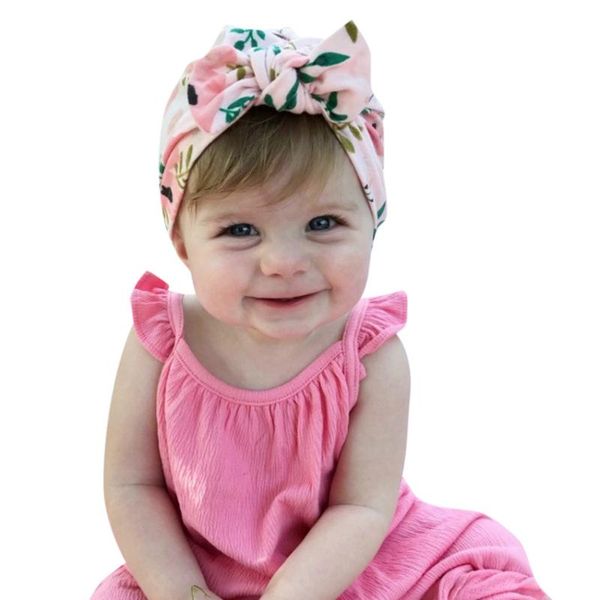 

caps & hats turban hat baby flower bowknot cap infant girls summer soft cotton toddler knit born po props 19mar20, Yellow
