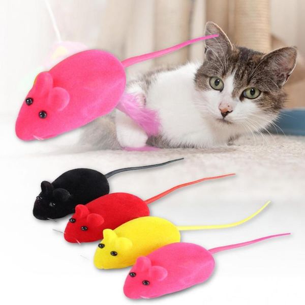 

cat toys 50pcs small cute short fiber bite resistant good workmanship mouse model sounder interactive red simulation supplies