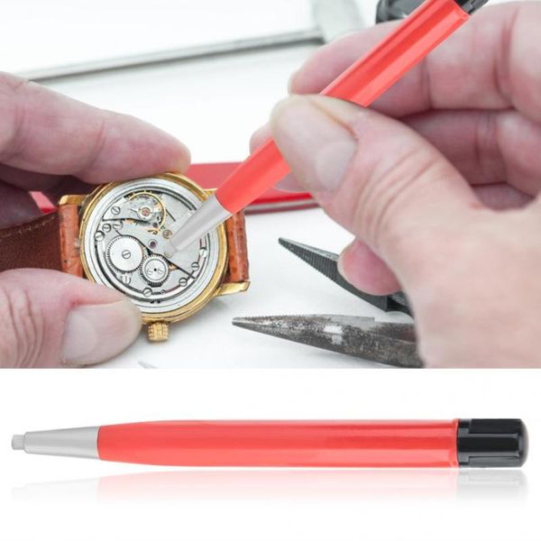 

repair tools & kits watch rust removal brush pen fiberglass brass steel clean scratch polishing tool red parts
