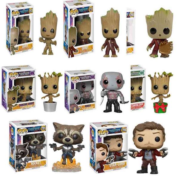 

funko pop galaxy escort 2 tree man grut starlord destroyer rocket raccoon boxed