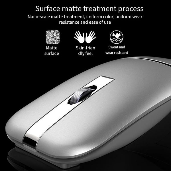 

mice bluetooth mouse dual mode rechargeable ultra-thin mute wireless usb2.4g gaming foldable mause for notebook computer