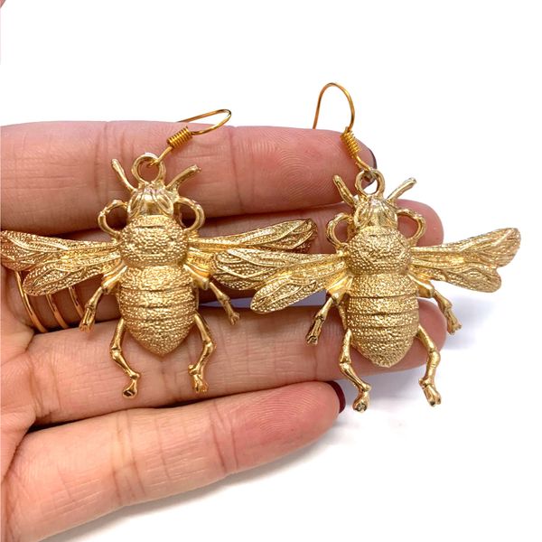 

new large bee statement earring,victorian bee earrings vintage styl e bumble bees bee lover gift unique valentine gift, Silver