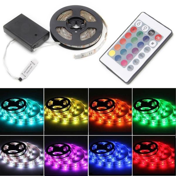 

50-200cm waterproof flexible lamp led strip light + 24 keys remote-m15 strips