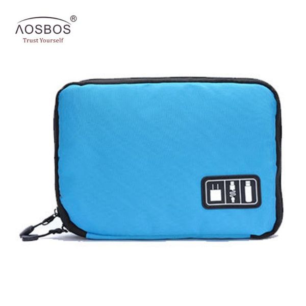 

duffel bags aosbos electronic accessories travel bag women zipper digital cable men hard drive organizer for earphone usb cables sd card