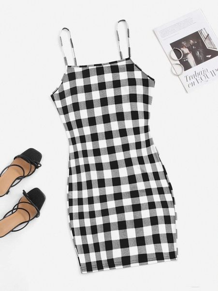 

plus buffalo plaid bodycon dress j7p8#, Black