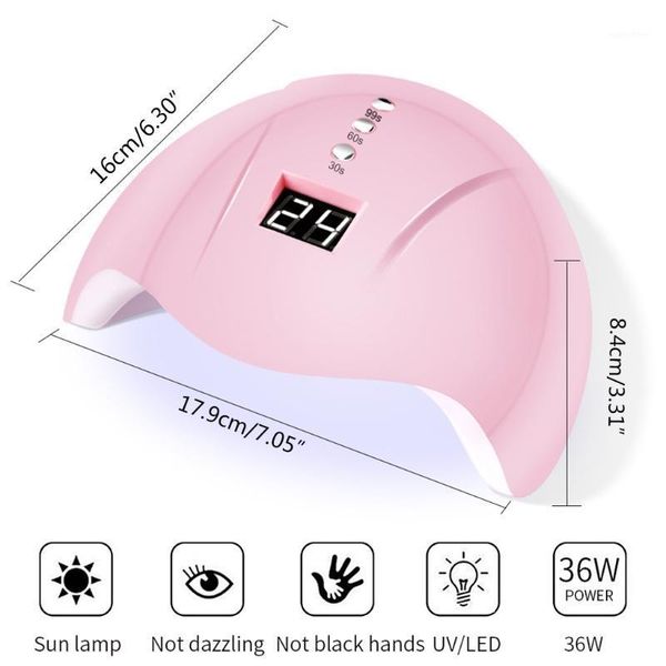 

nail set 36w uv led lamp for manicure gel polish kit art tools q1qd kits1