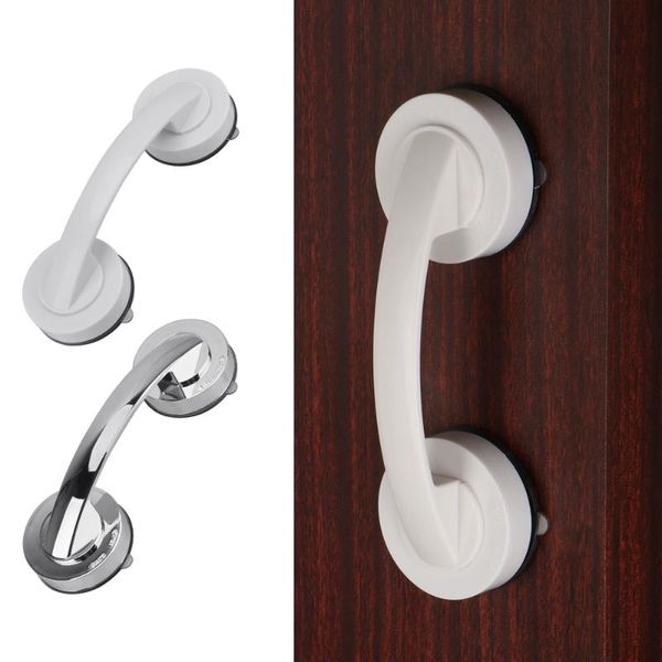 

handles & pulls for safety grab in bathroom bathtub glass door no drilling shower handle offers safe grip anti-slip handrail with suction cu