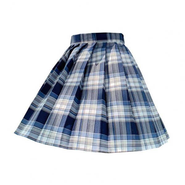 

skirts women pleated skirt high waist anti-wrinkle japanese style unique a-line short school uniform for women's clothing, Black